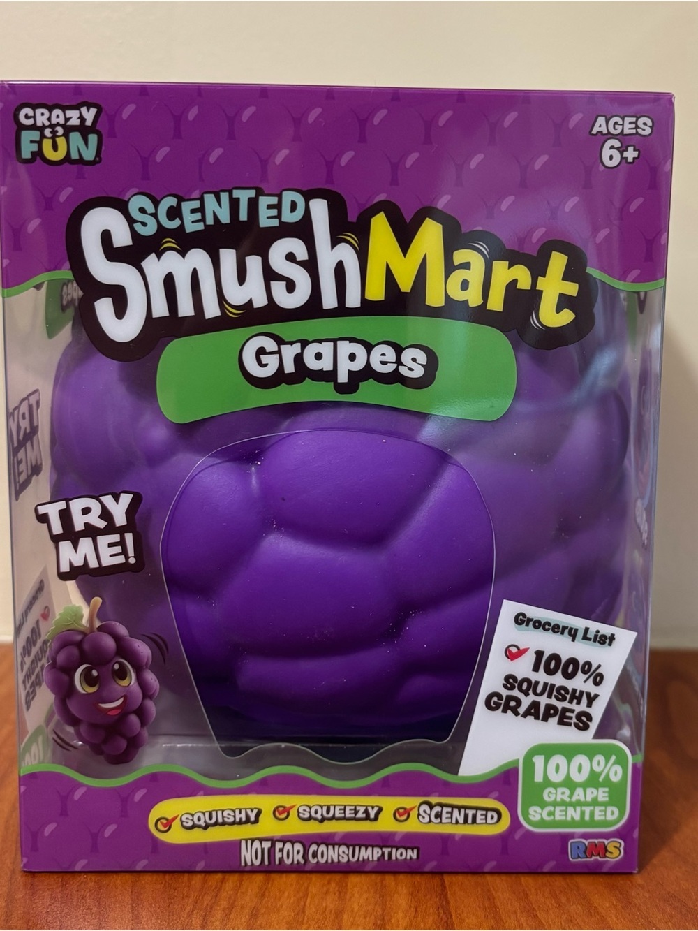 Scented Grapes Squishy Toy - Purple SmushMart Five Below